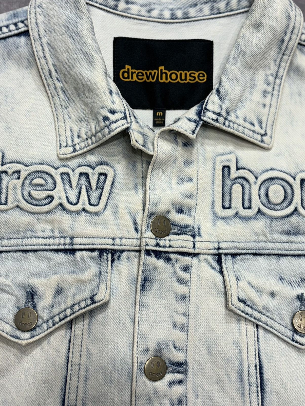 Drew House Drew House Oversized Mascot Trucker Jacket Painted Indigo Size US M / EU 48-50 / 2 - 2 Thumbnail