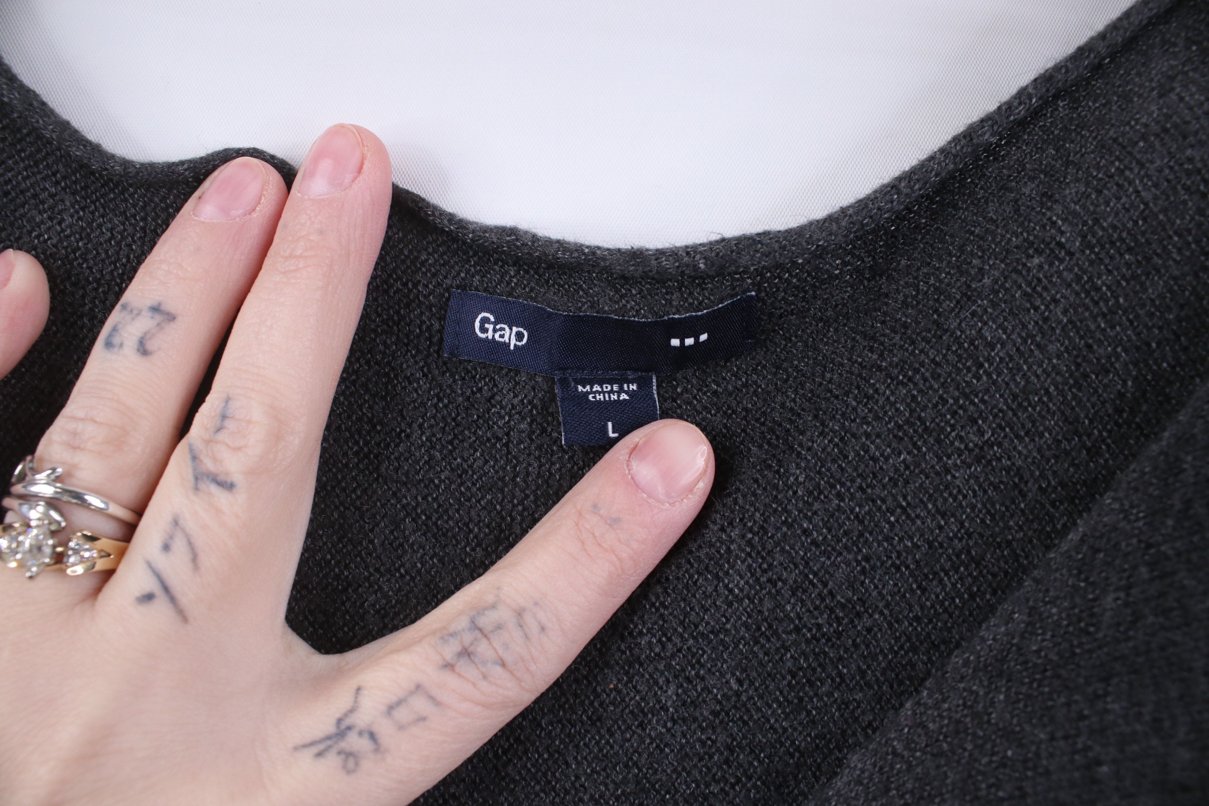 Gap Vintage Y2K Gap Hair Blend Marled Knit Oversized Sweater Size L / US 10 / IT 46 - 4 Thumbnail