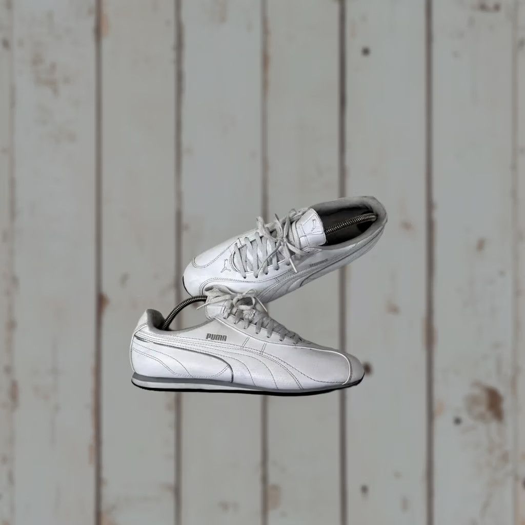 Puma VINTAGE PUMA Speedcat Leather Low Top Sneakers Mens US 10.5 White Cat Speedcat 00s Y2K Leather Sneakers Size US L / EU 52-54 / 3 - 1 Thumbnail