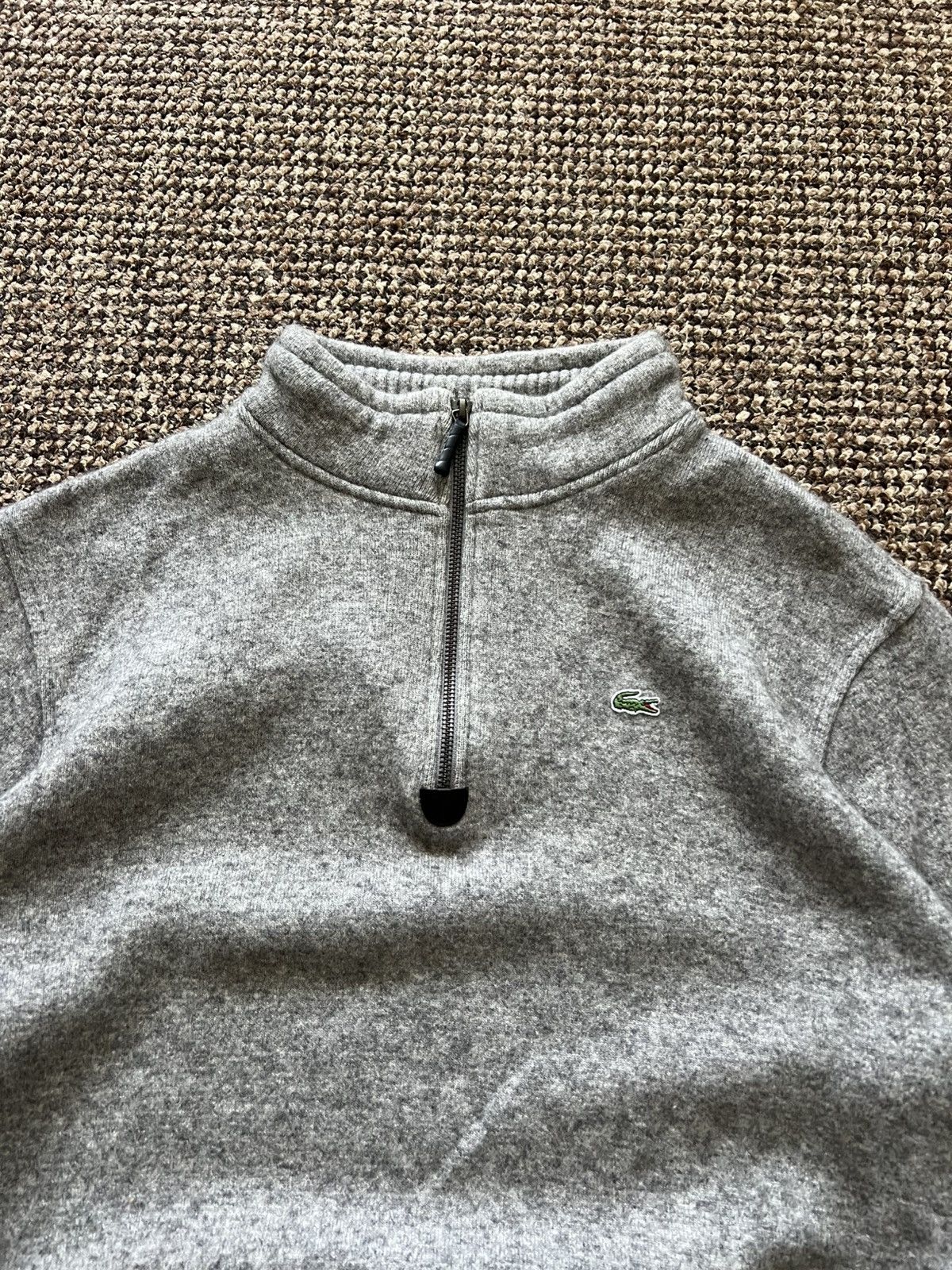 Lacoste Lacoste Jumper 1/4 Zip Sweater Pullover Grey Casual classic Size US XXL / EU 58 / 5 - 5 Thumbnail