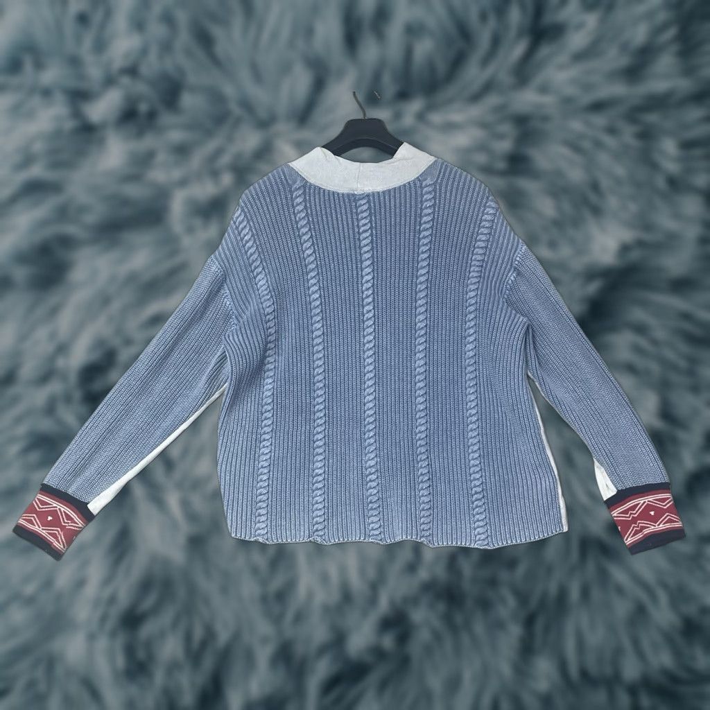 Free People Free People Sweater Women's Multicolor Cotton Knit Mock Neck Long Sleeve XL Pullover Casual Fall Spring Summer Mock Neck Pullover Size XL / US 12-14 / IT 48-50 - 1 Thumbnail
