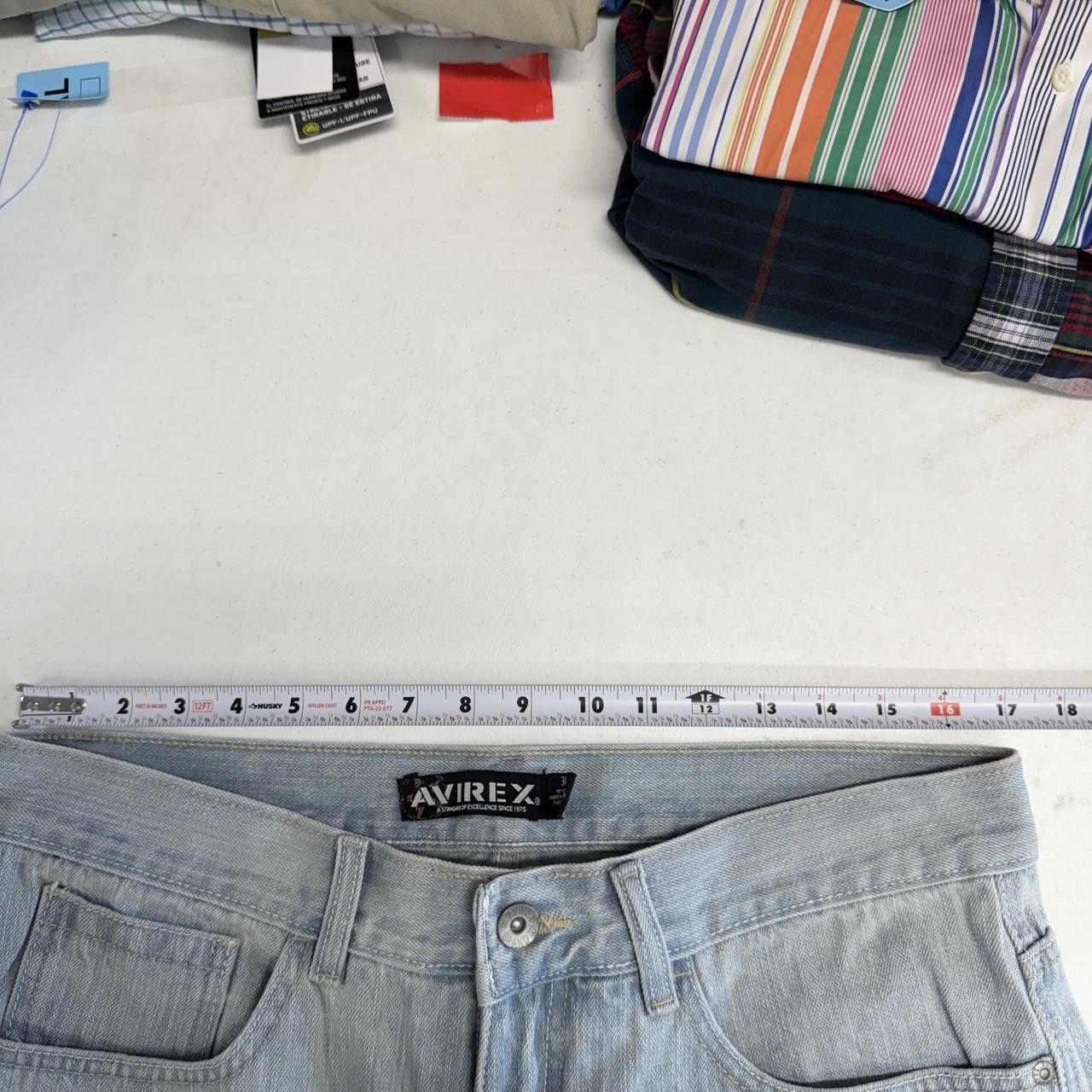 Avirex × Vintage Avirex Vintage Baggy Faded White Washed Jorts Jean Shorts 34 Size US 34 / EU 50 - 4 Thumbnail