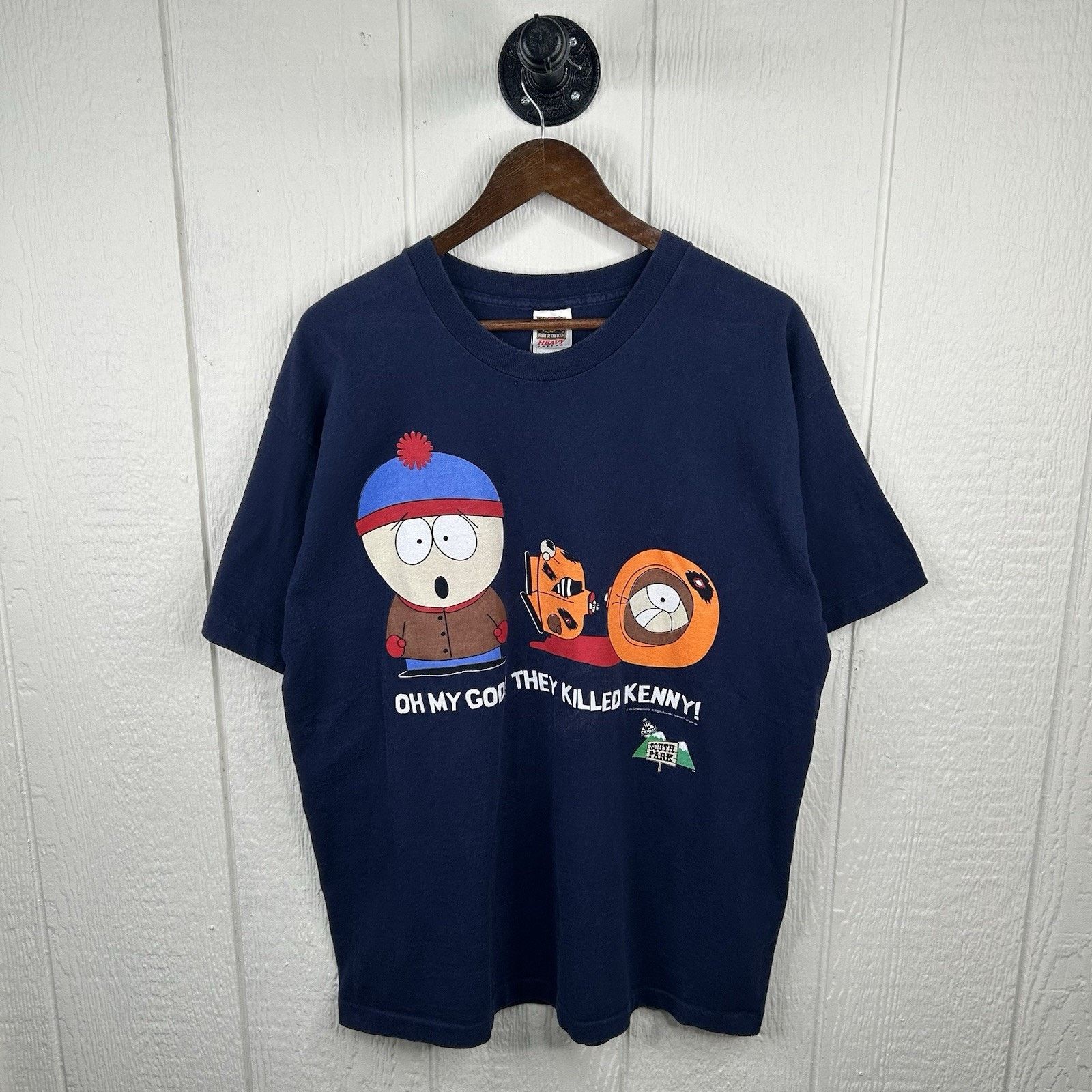 Gildan 1997 Vintage South Park Kyle And Kenny Death Tee Size XL Size US XL / EU 56 / 4 - 1 Thumbnail
