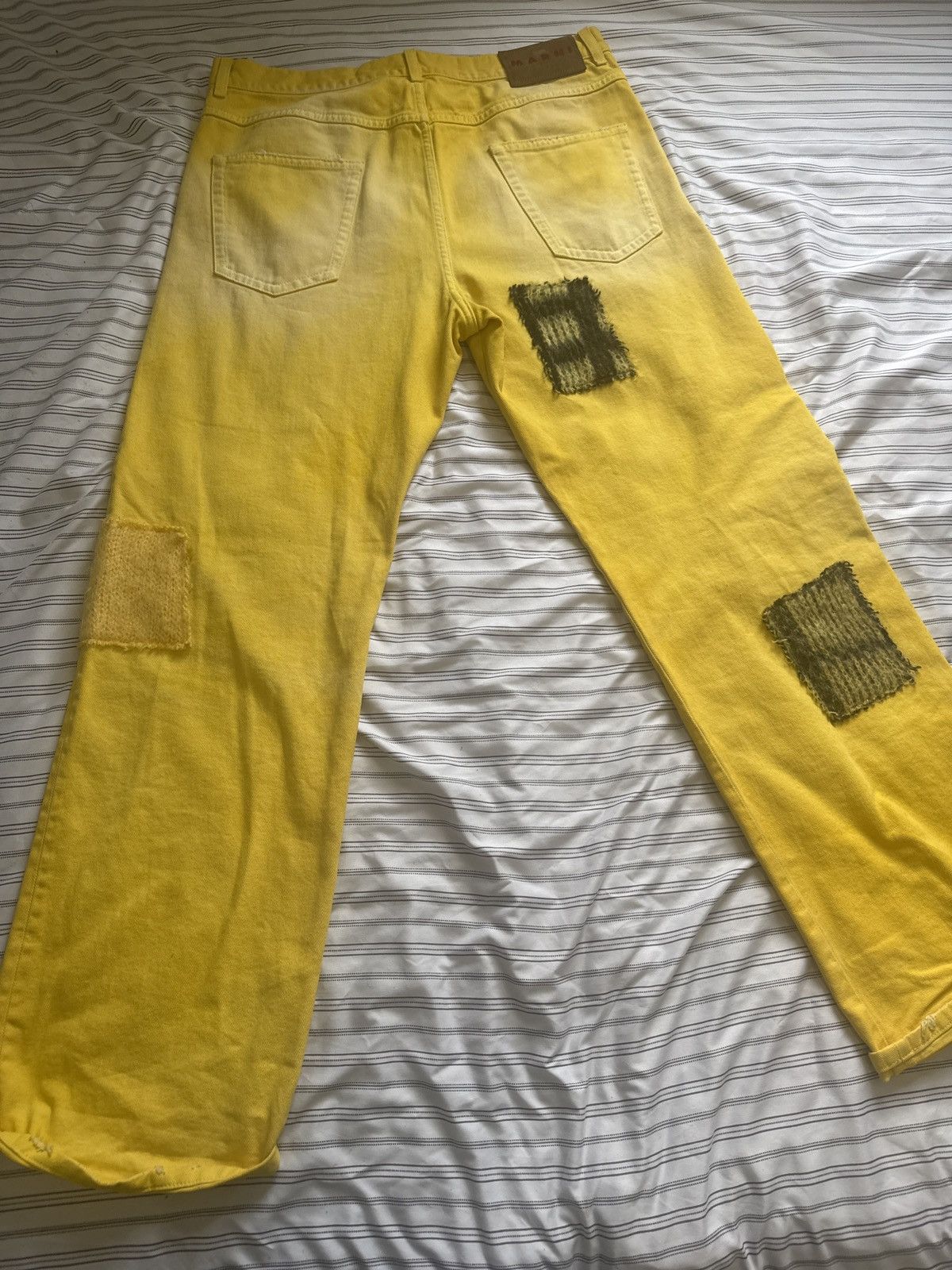 Marni Marni Yellow Patchwork Jeans Men’s Size 36 Size US 36 / EU 52 - 5 Thumbnail
