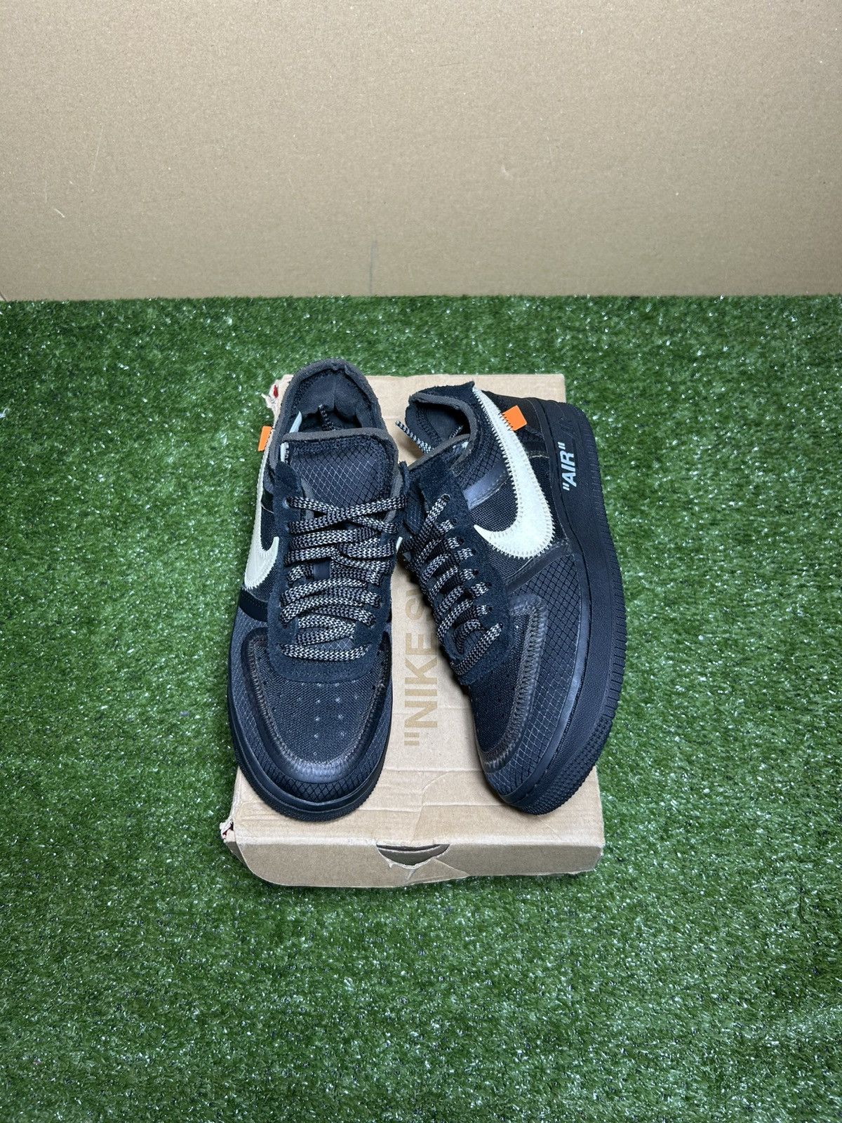 Nike × Off-White Offwhite Air Force black white Size US 5.5 / EU 38 - 1 Thumbnail