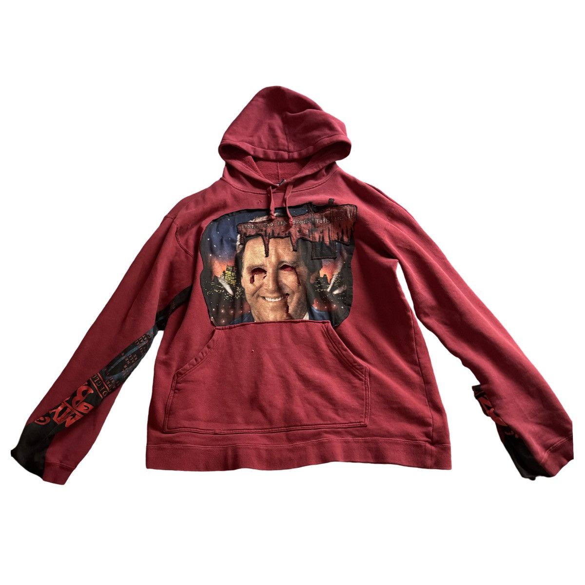 Handmade Custom red graphic hoodie Size US M / EU 48-50 / 2 - 2 Thumbnail