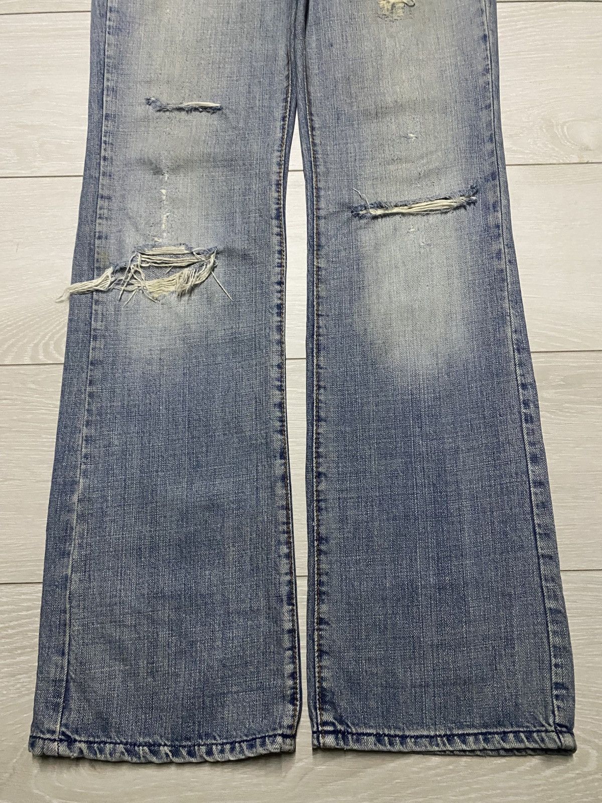 Japanese Brand Vintage Japanese Brand Miss60 Distressed Bootcut Flare Jeans Size US 30 / EU 46 - 5 Thumbnail