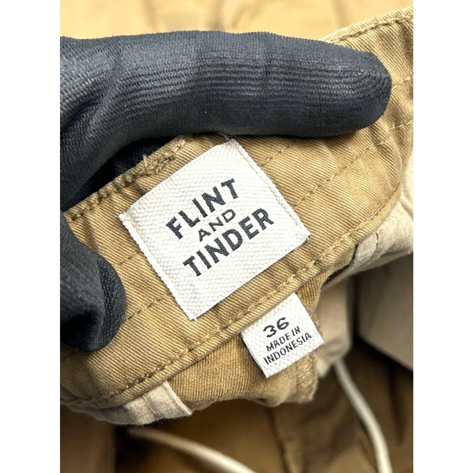 Flint And Tinder Flint And Tinder Pants Mens 36 Tan Brown Cotton Tapered Chino Casual Size US 36 / EU 52 - 7 Thumbnail