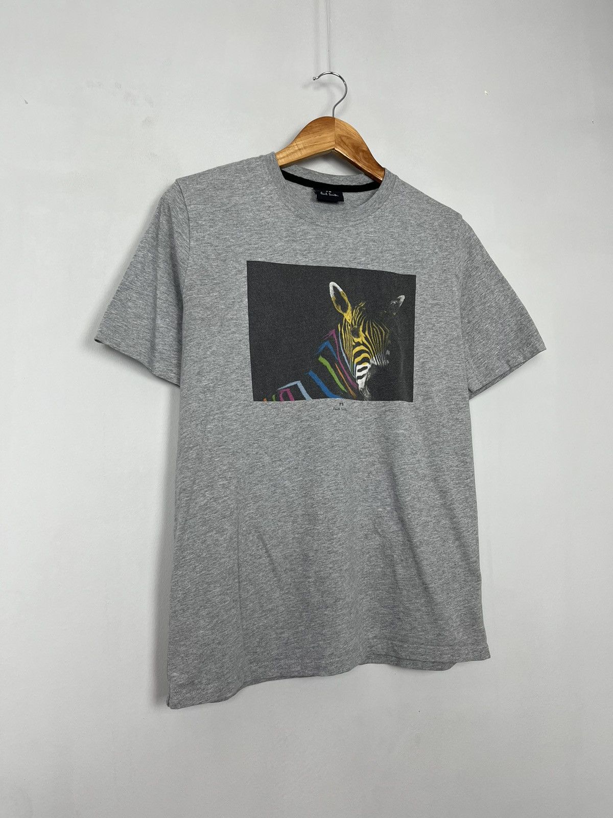 Paul Smith Paul Smith Rainbow Zebra Organic Cotton Tee Shirt Size US L / EU 52-54 / 3 - 4 Thumbnail