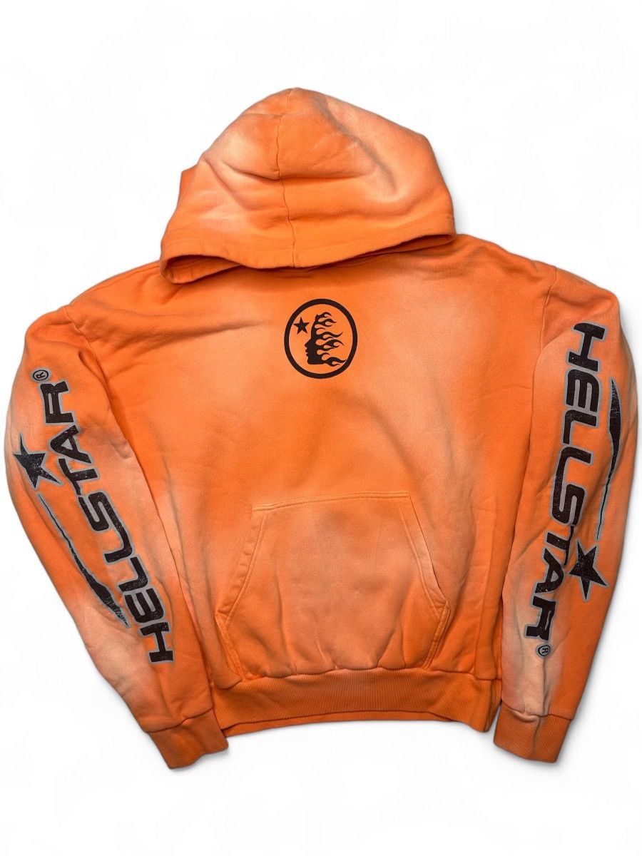 HELLSTAR Hellstar Fire Orange Hoodie | Grailed