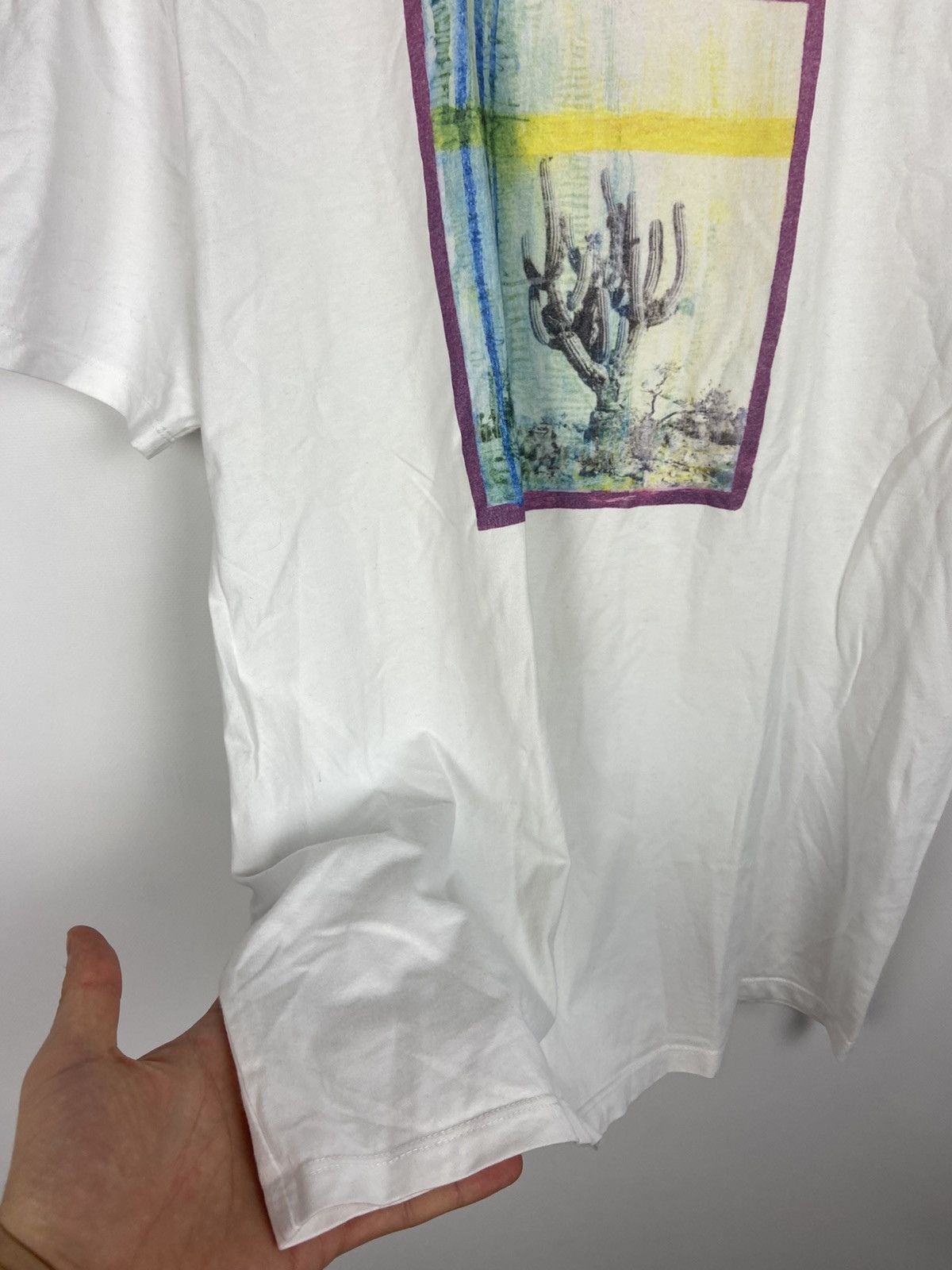 A.P.C. A.P.C. White Mens Desert Tee T-Shirt Logo Size US XL / EU 56 / 4 - 6 Thumbnail