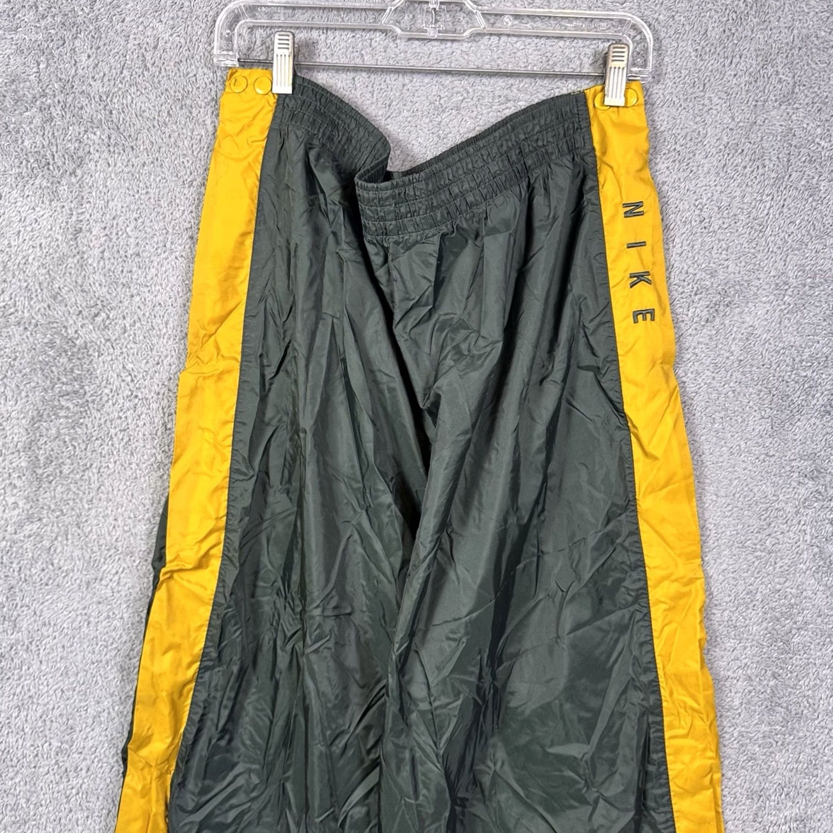 Nike 90s Basketball Track Pants - Nike Mens XL Fit - Sweatpants - Green - Polyester Size US 36 / EU 52 - 4 Thumbnail