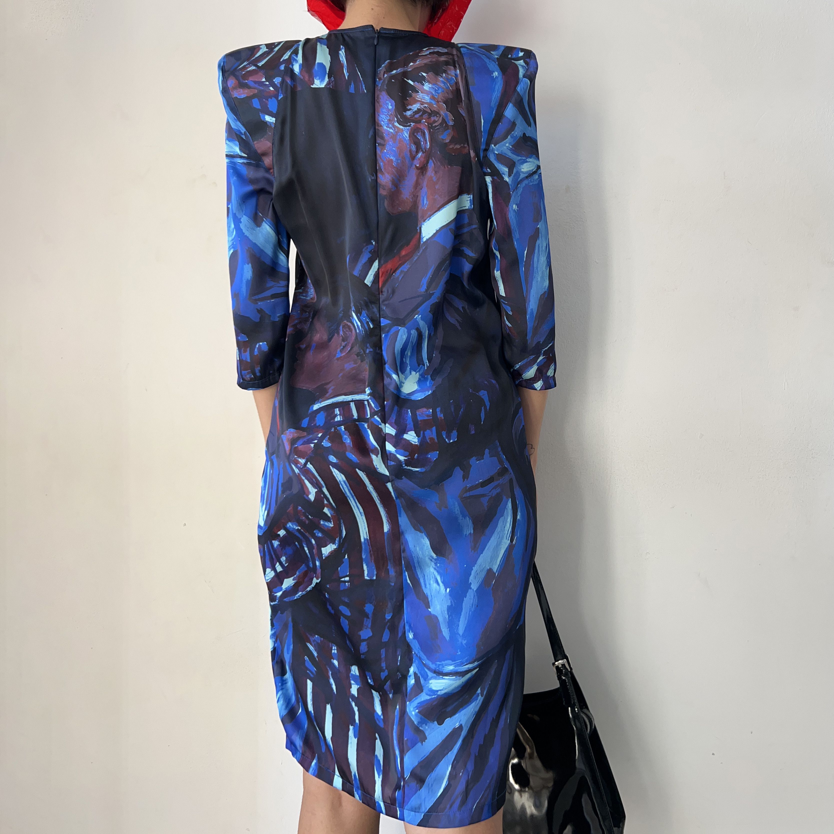 Other Handmade designer padded dancing men couple slit dress Size S / US 4 / IT 40 - 2 Thumbnail