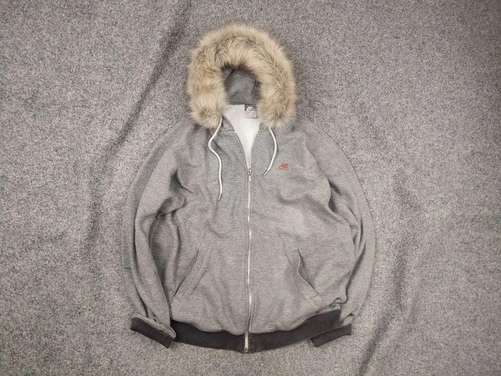 Nike Vintage Nike Oversized Fur Zip Hoodie if six was nine LGB Size US XL / EU 56 / 4 - 1 Thumbnail