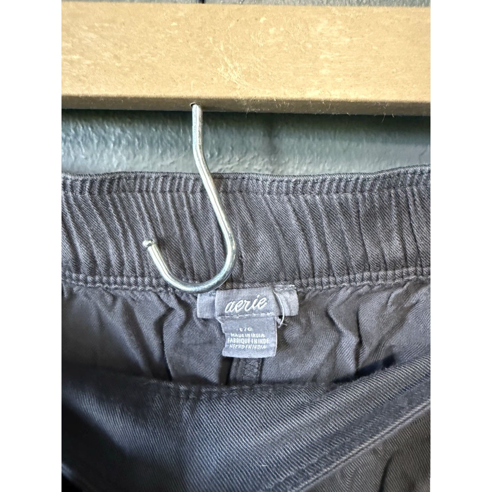 Vintage Aerie Womens Gray Short Shorts L Drawstring Sweat Shorts Women/Gray L Size 36" / US 14 / IT 50 - 3 Thumbnail