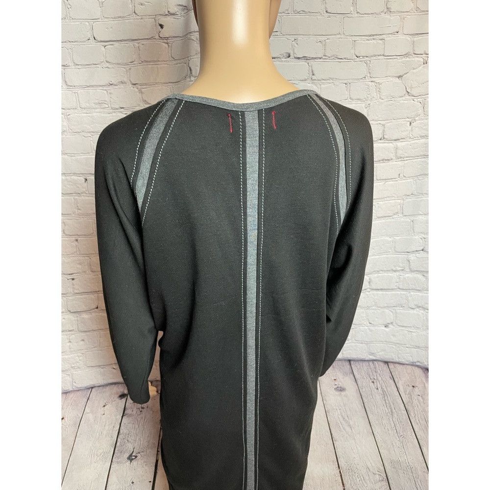 Other Max Studio Black Grey Long Sleeve Sweater Dress Size L Size L / US 10 / IT 46 - 5 Thumbnail