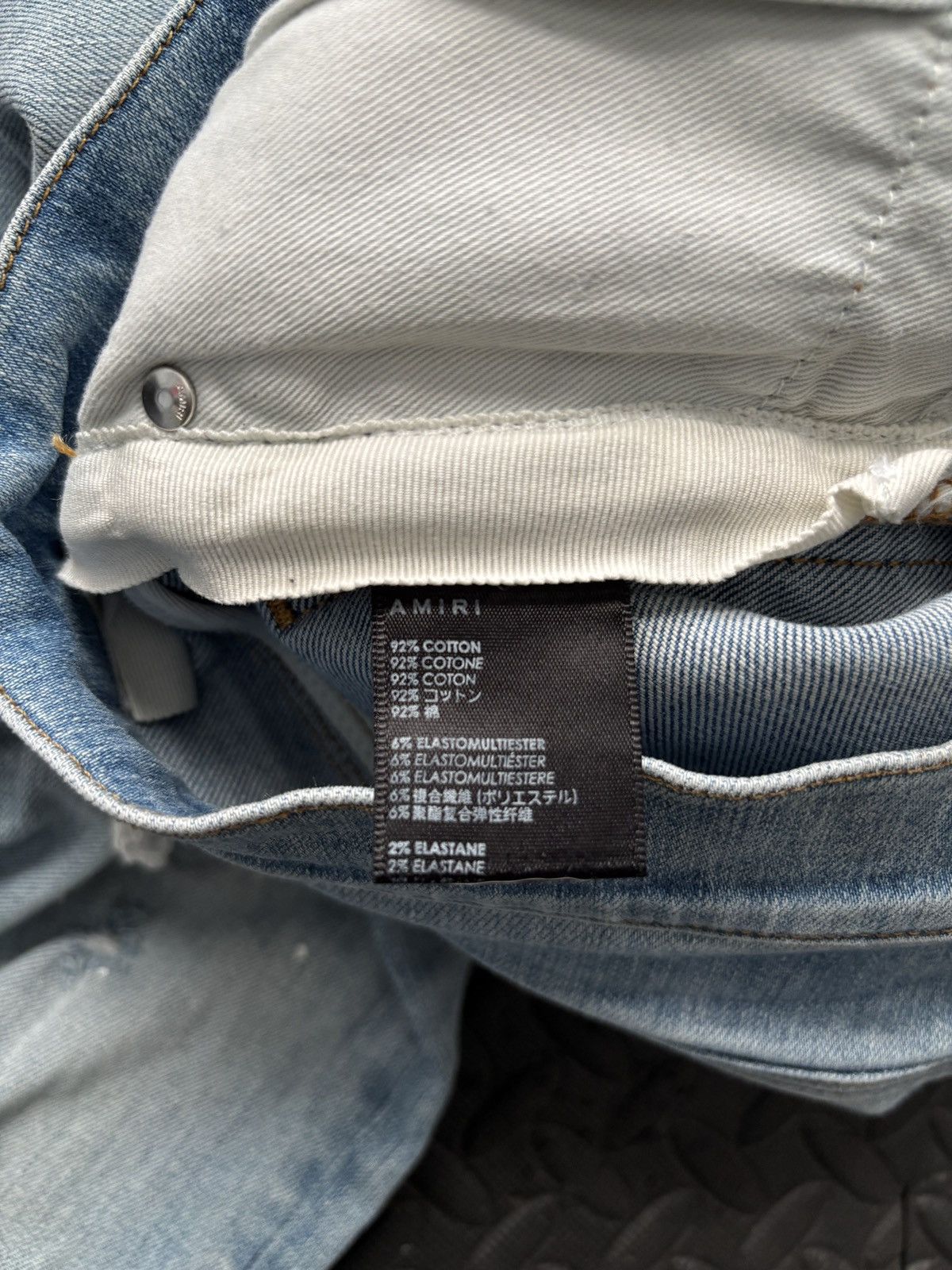 Amiri Amiri Mx1 Green/Black Plaid Patches Blue Denim Jeans Size US 34 / EU 50 - 6 Thumbnail