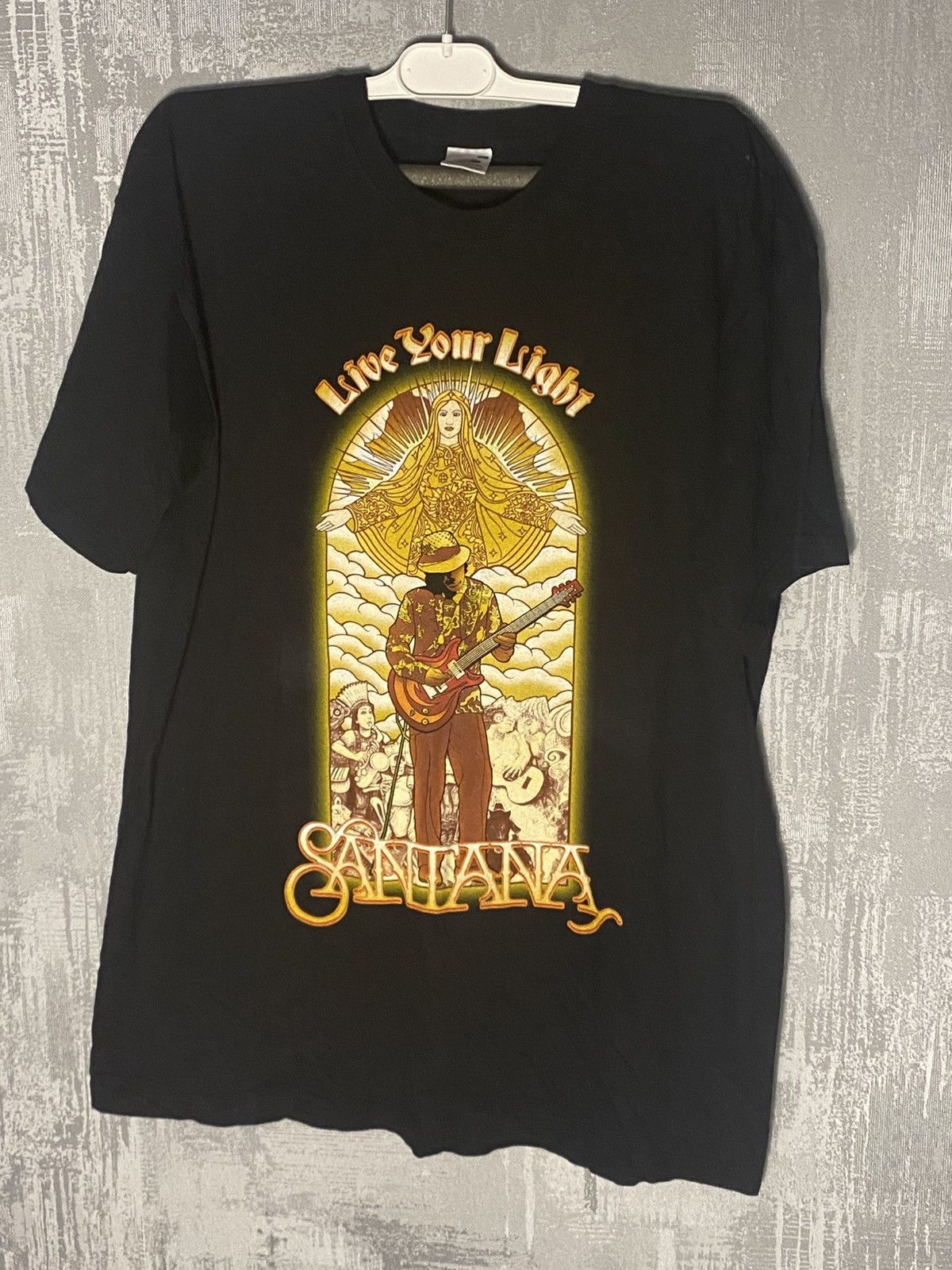 Carlos Santos × Vintage Vintage Carlos Santana Live Your Light World Tour 2008 shirt Size US L / EU 52-54 / 3 - 1 Thumbnail
