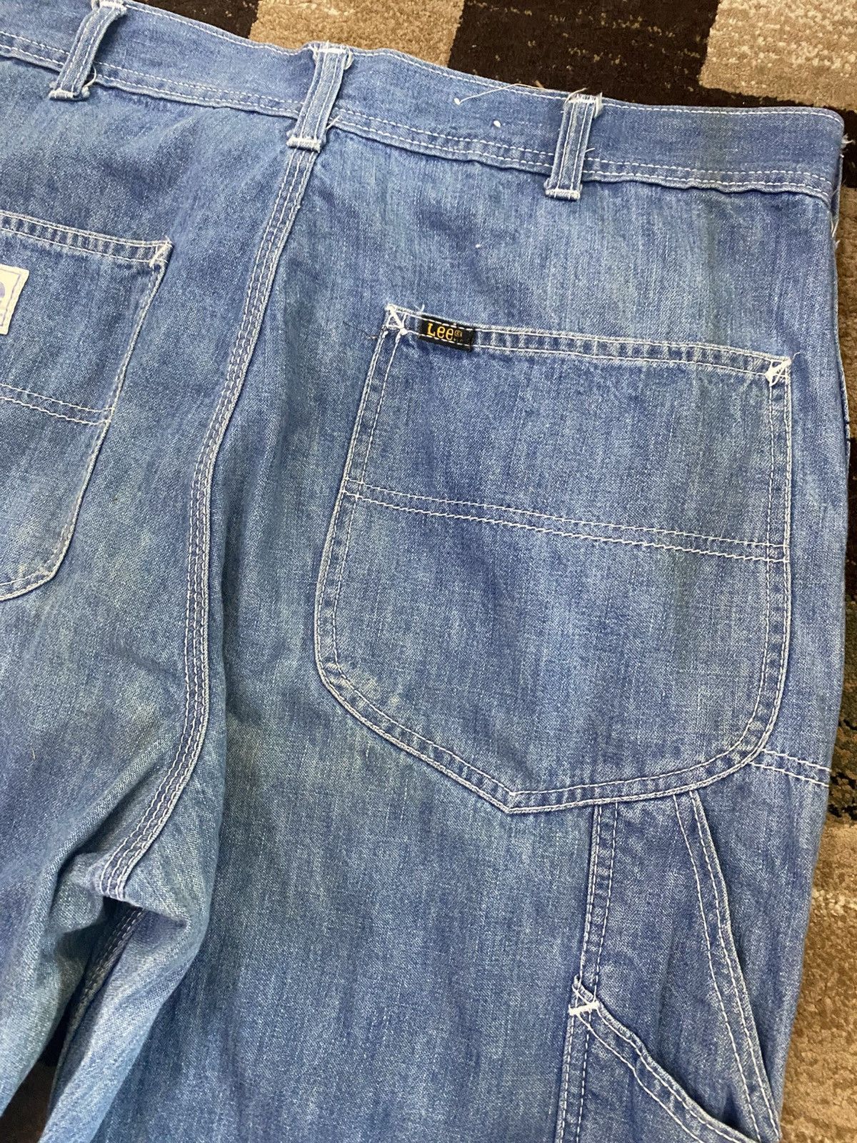 If Six Was Nine × Lee × Vintage Vintage Lee Paint Splatter Carpenter Denim Size US 34 / EU 50 - 10 Thumbnail