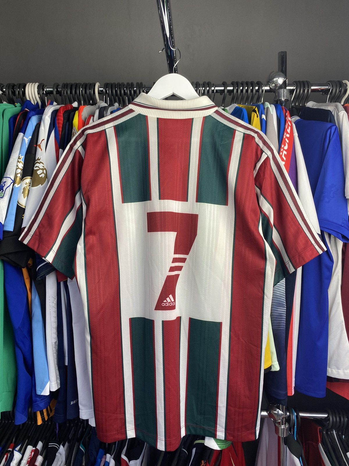 Adidas 1998/00 ADIDAS FLUMINENCE HOME SOCCER FOOTBALL JERSEY SHIRT Size US L / EU 52-54 / 3 - 2 Thumbnail