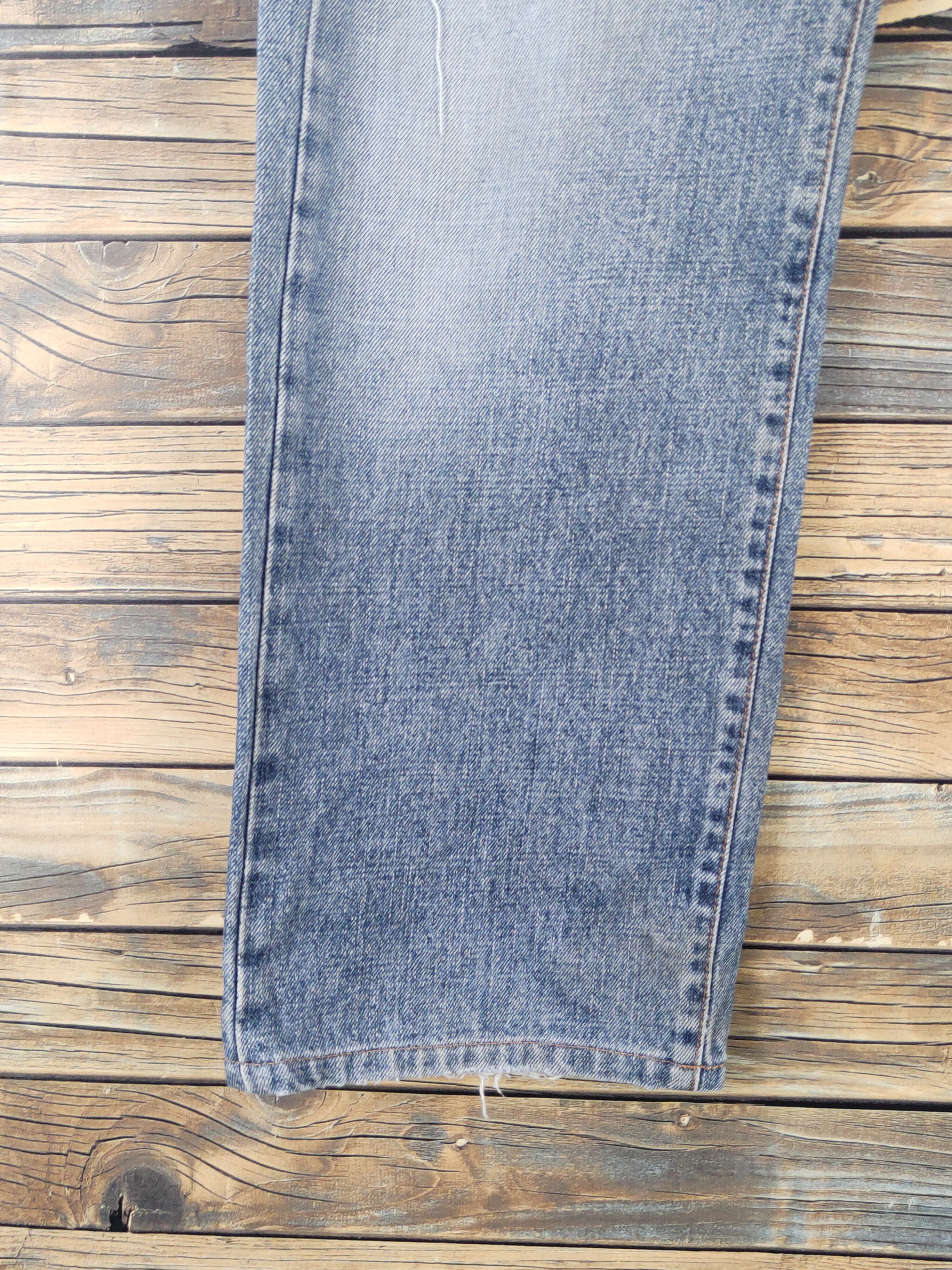Vintage Bobson Blue Distressed Ripped denim Jeans #W1881 Size US 34 / EU 50 - 4 Thumbnail