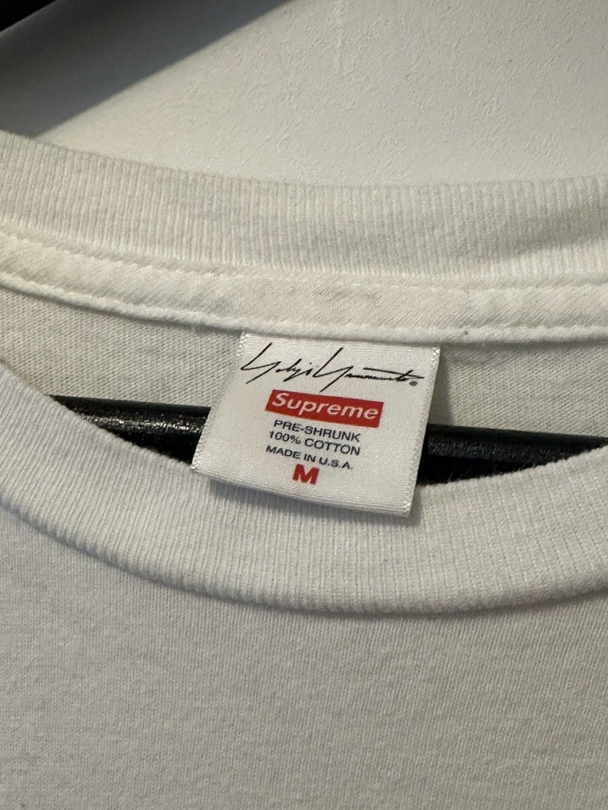 Supreme × Yohji Yamamoto Supreme x Yohji Yamamoto white t-shirt Size US M / EU 48-50 / 2 - 4 Thumbnail