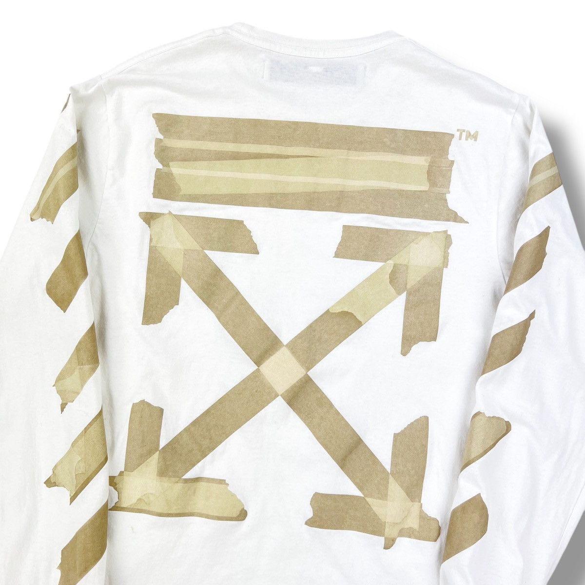 Off-White Off-White Tape Arrows White Long Sleeve T Shirt Size US M / EU 48-50 / 2 - 1 Thumbnail