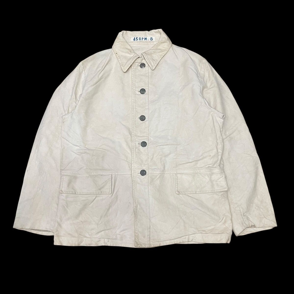 45rpm 45rpm Heavy Cotton Sailor Mine Button Jacket Size US L / EU 52-54 / 3 - 1 Thumbnail