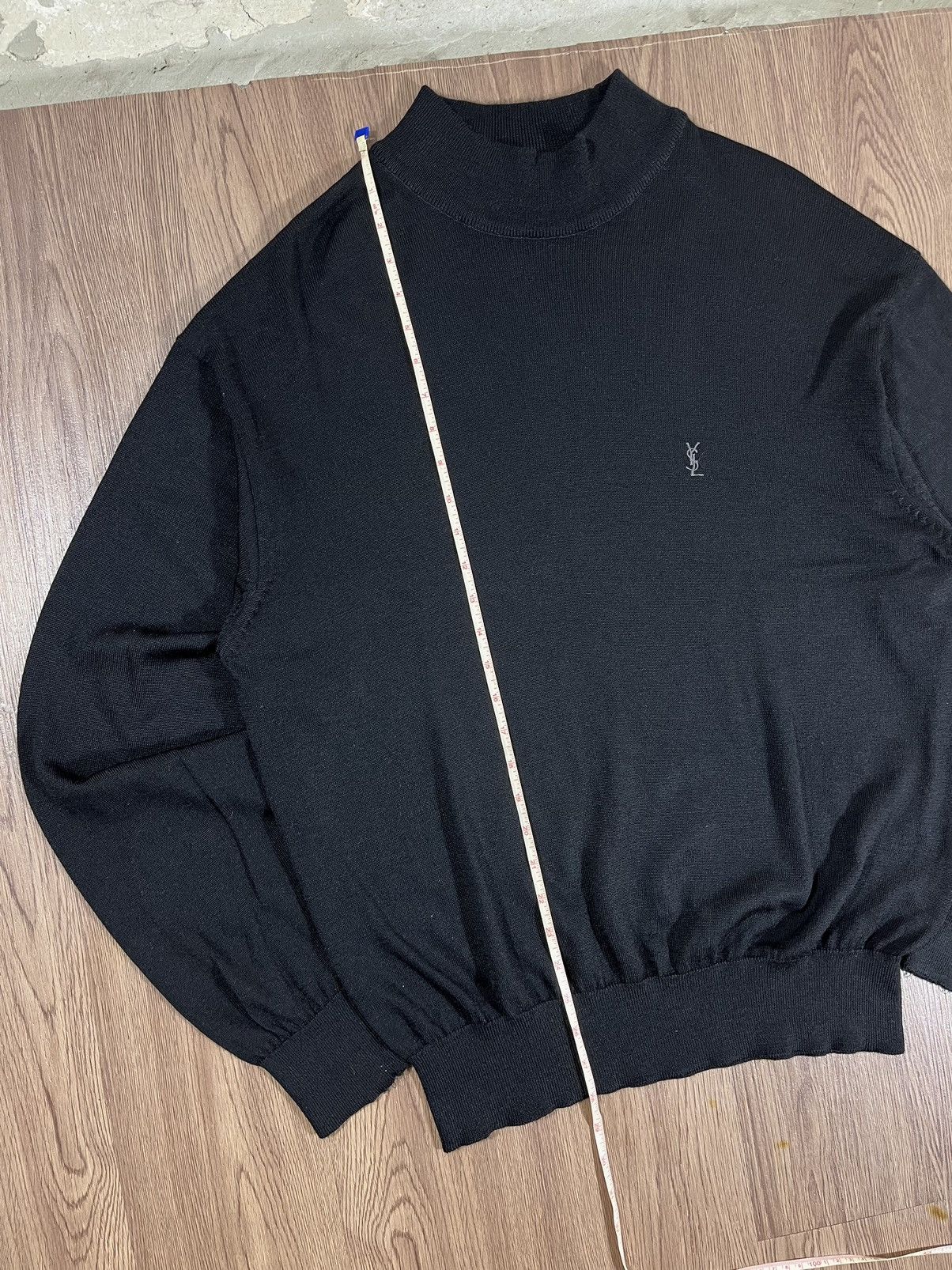 Yves Saint Laurent Yves Saint Laurent Pour Homme High Neck Knit Sweater Size US L / EU 52-54 / 3 - 11 Thumbnail
