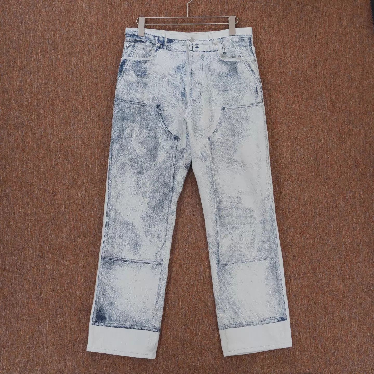 Dior Blue Distressed Denim Pants Size 32 Size US 32 / EU 48 - 1 Thumbnail