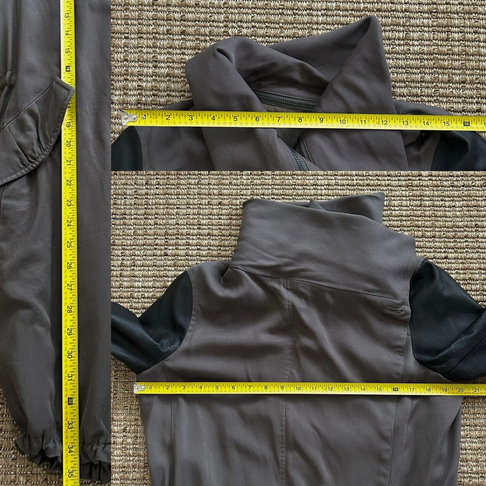 Allsaints AllSaints Luna Parka Coat w/ Lamb Leather Sleeves Sz 6 Size M / US 6-8 / IT 42-44 - 8 Thumbnail