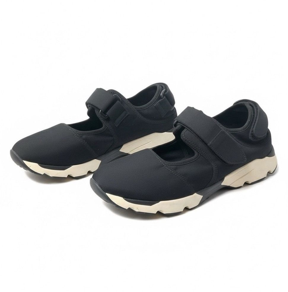 Marni 🥷 Marni Fussbett Neoprene Strap Sneakers — Black/Cream — Size US 11 / IT 41 - 1 Thumbnail