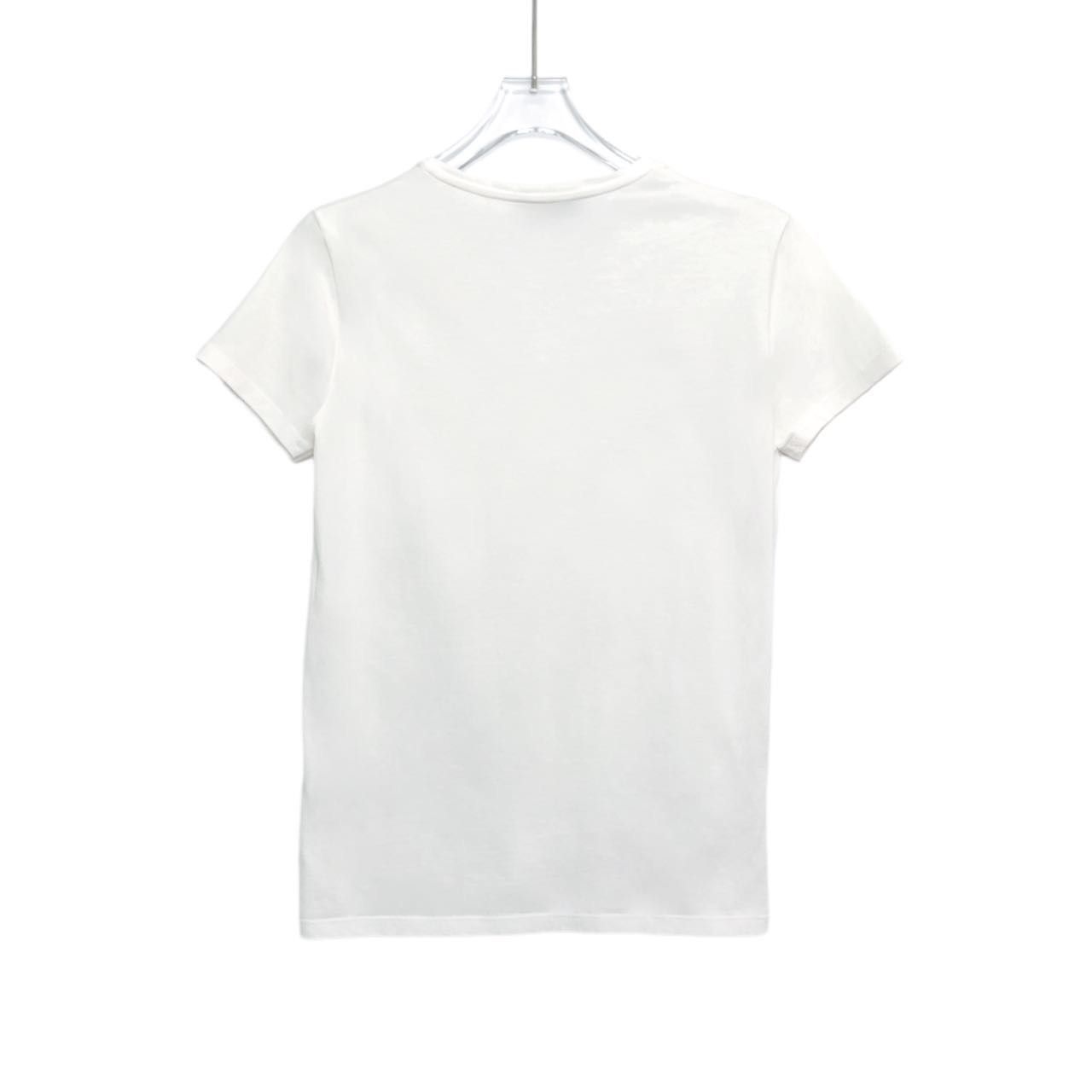 Prada Prada White 3D Flower T-Shirt K26WX Size M / US 6-8 / IT 42-44 - 2 Thumbnail
