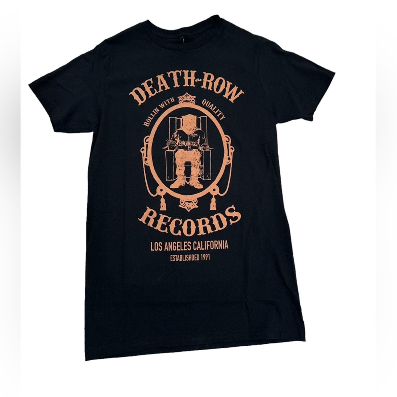 Death Row Records NWT Death Row Records Mirror Chair Logo Tee Size US S / EU 44-46 / 1 - 1 Thumbnail