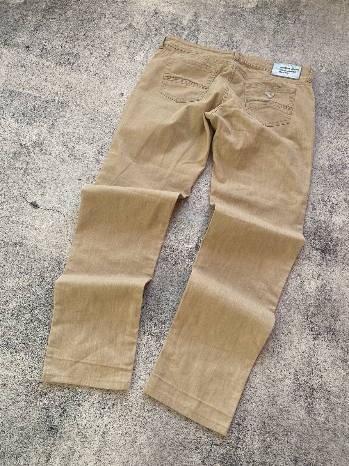 Emporio Armani Vintage Rare Emporio Armani Hype Metal Logo Y2K Jeans Size US 32 / EU 48 - 3 Thumbnail