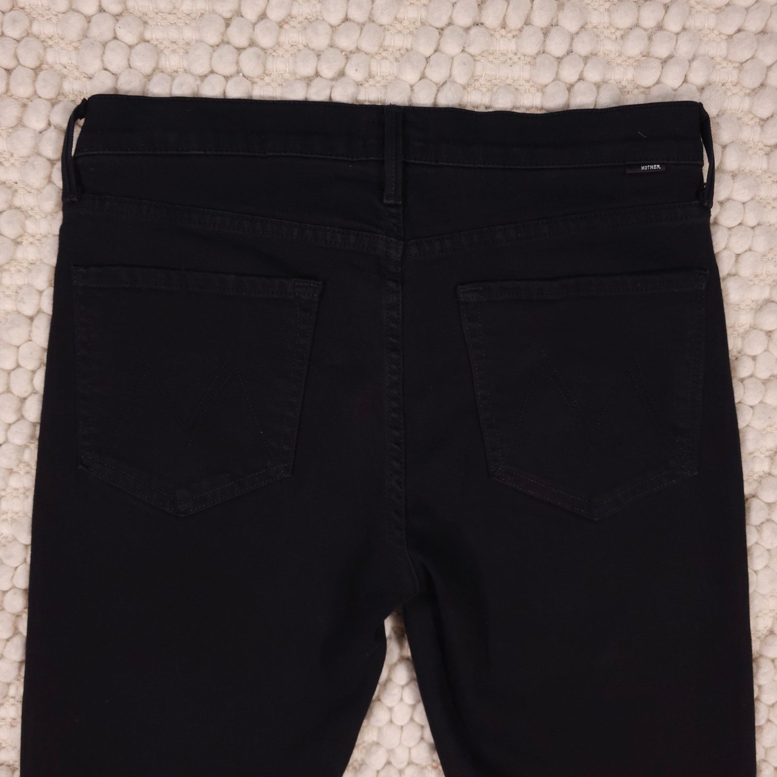 MOTHER Mother The Rascal Ankle Jeans Fray Black Sz 30 Size 30" / US 8 / IT 44 - 10 Thumbnail
