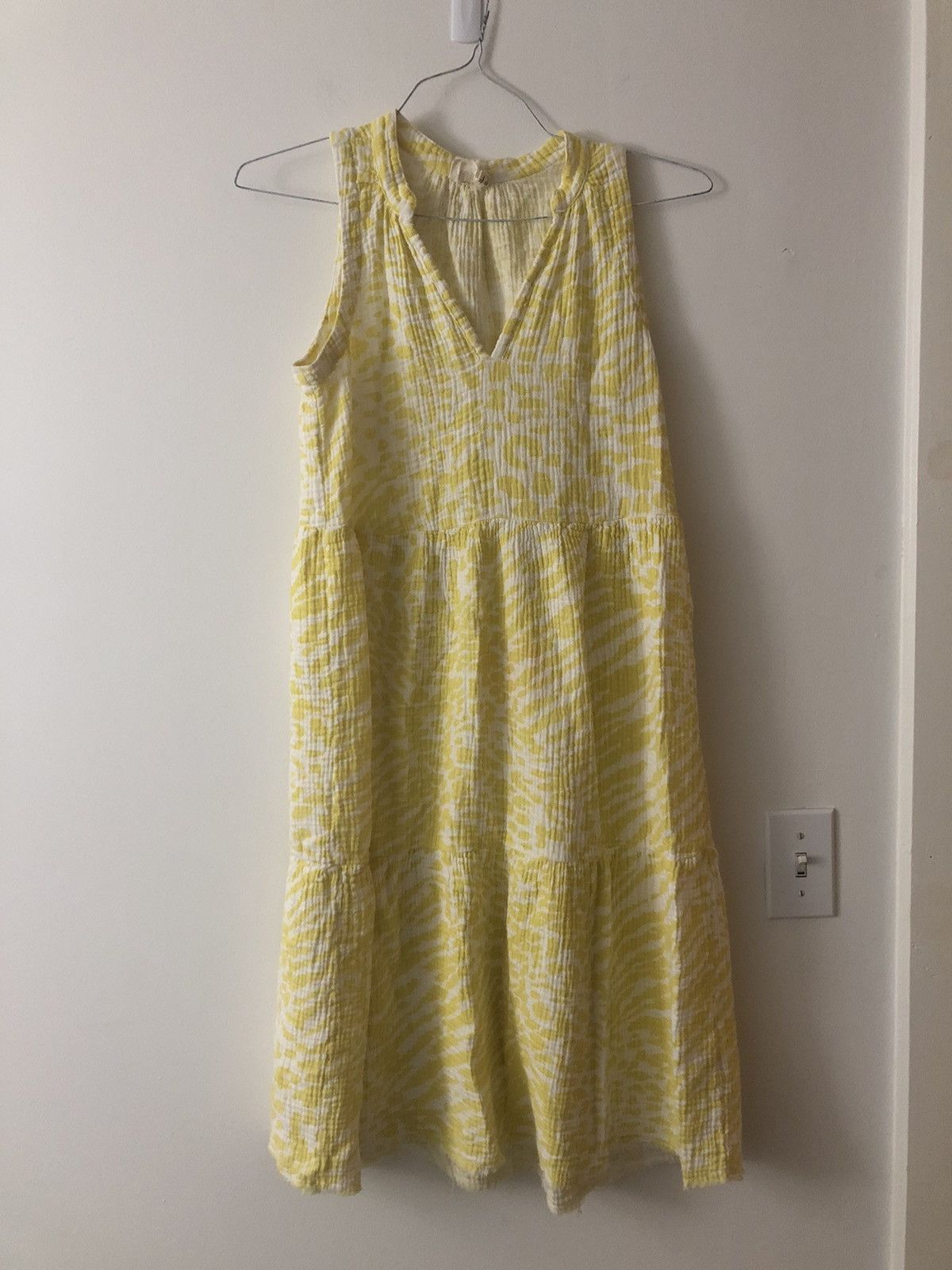 Nation LTD Nation LTD Nadie Tiered Tank Midi Dress Wild Print Yellow XS Size XS / US 0-2 / IT 36-38 - 1 Thumbnail