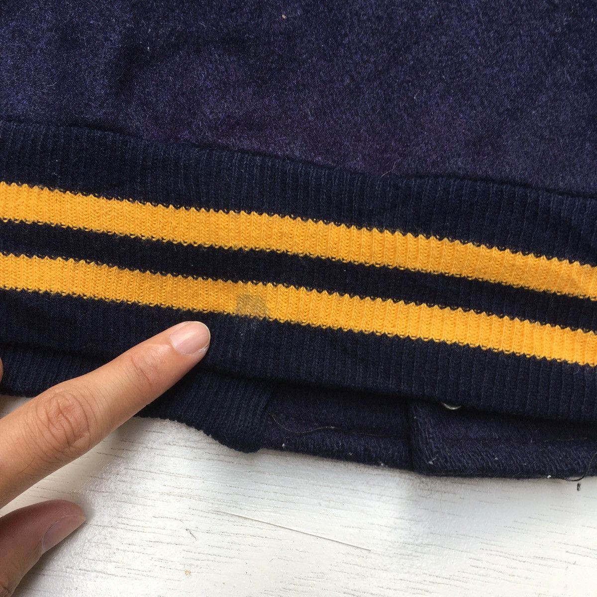 Vintage Vintage Michigan Wool Varsity Jacket Gem Sportswear Size US L / EU 52-54 / 3 - 24 Thumbnail