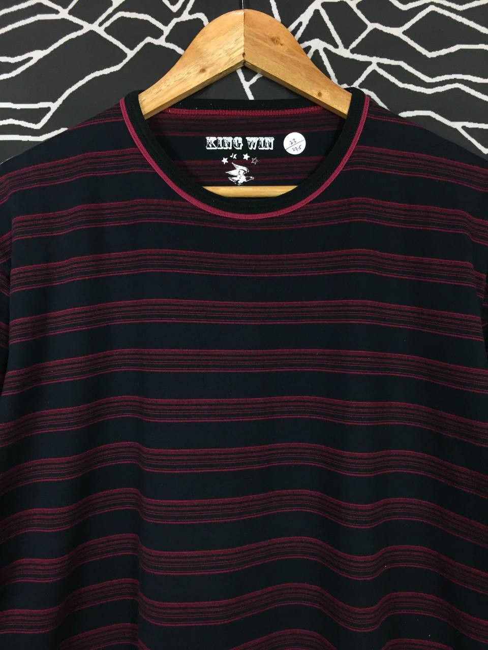 Vintage King Win Basic American Apparel Striped Tee Size US XL / EU 56 / 4 - 3 Thumbnail