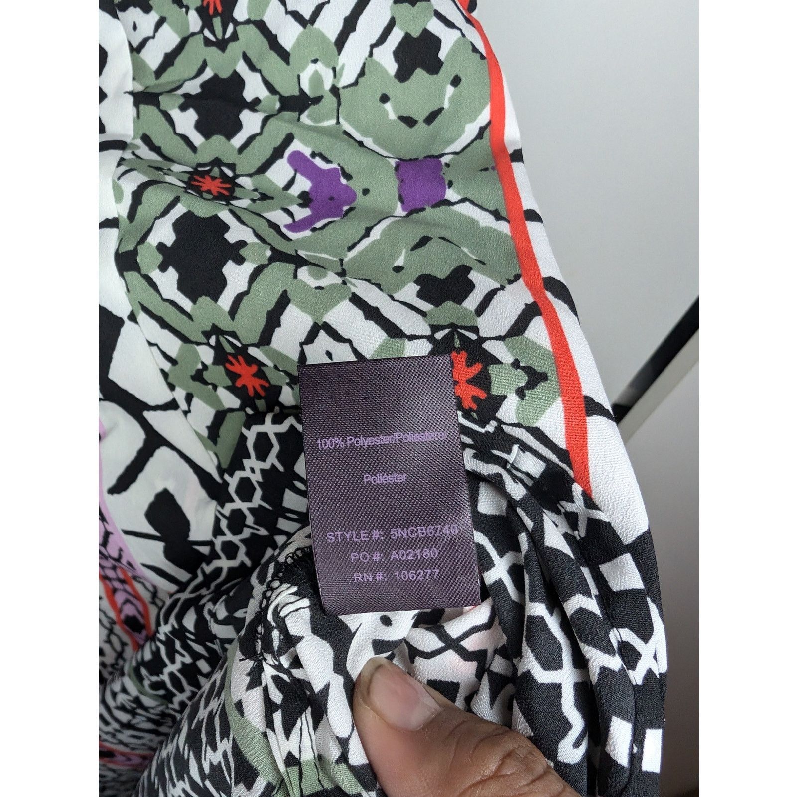 Other Hale Bob Natalya Crepe De Chine Dress Purple Boho Size XS / US 0-2 / IT 36-38 - 6 Thumbnail
