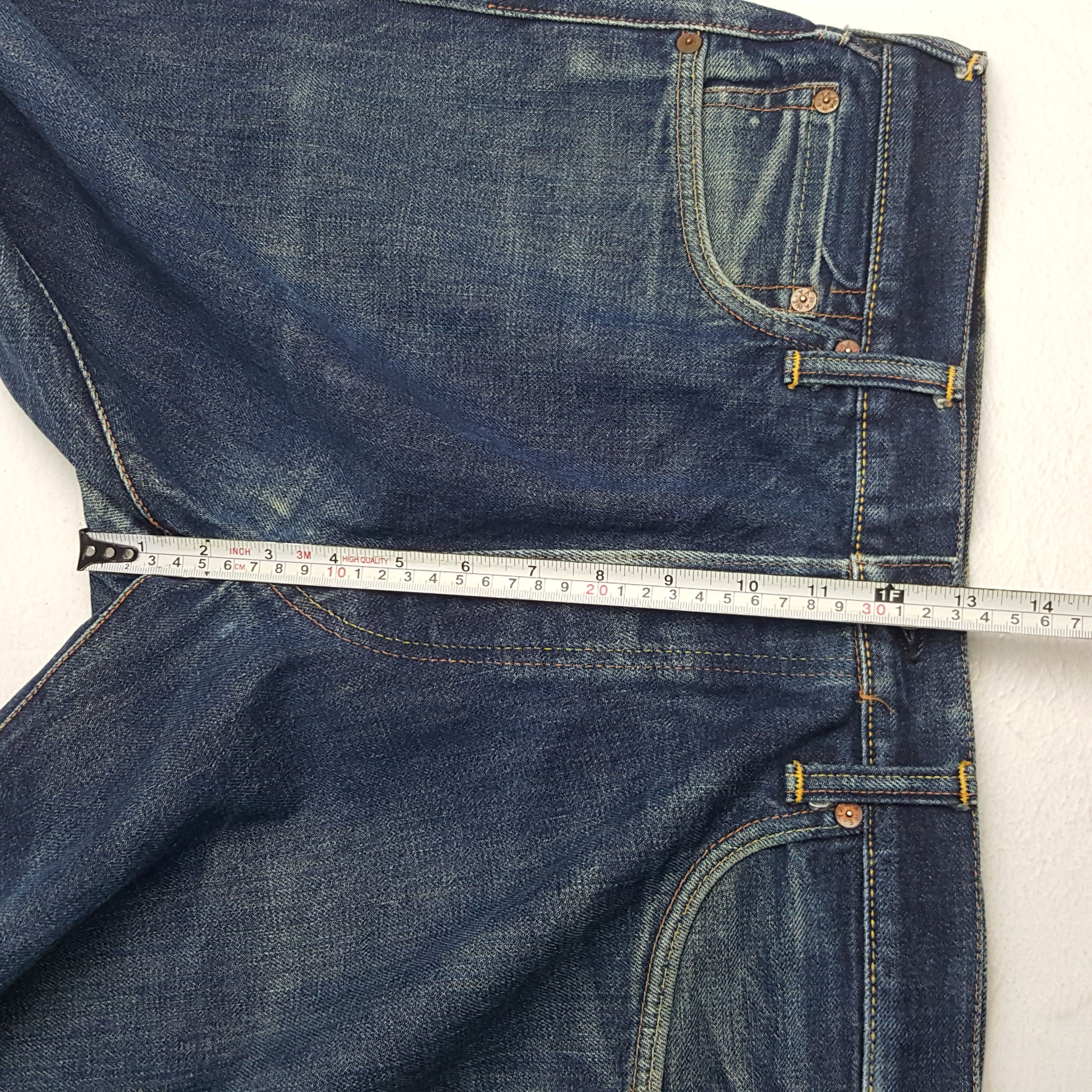 Evisu × Japanese Brand × Vintage Vintage Evisu Japan Selvedge Custom Art Daicock Shorts Jeans Size US 33 - 6 Thumbnail