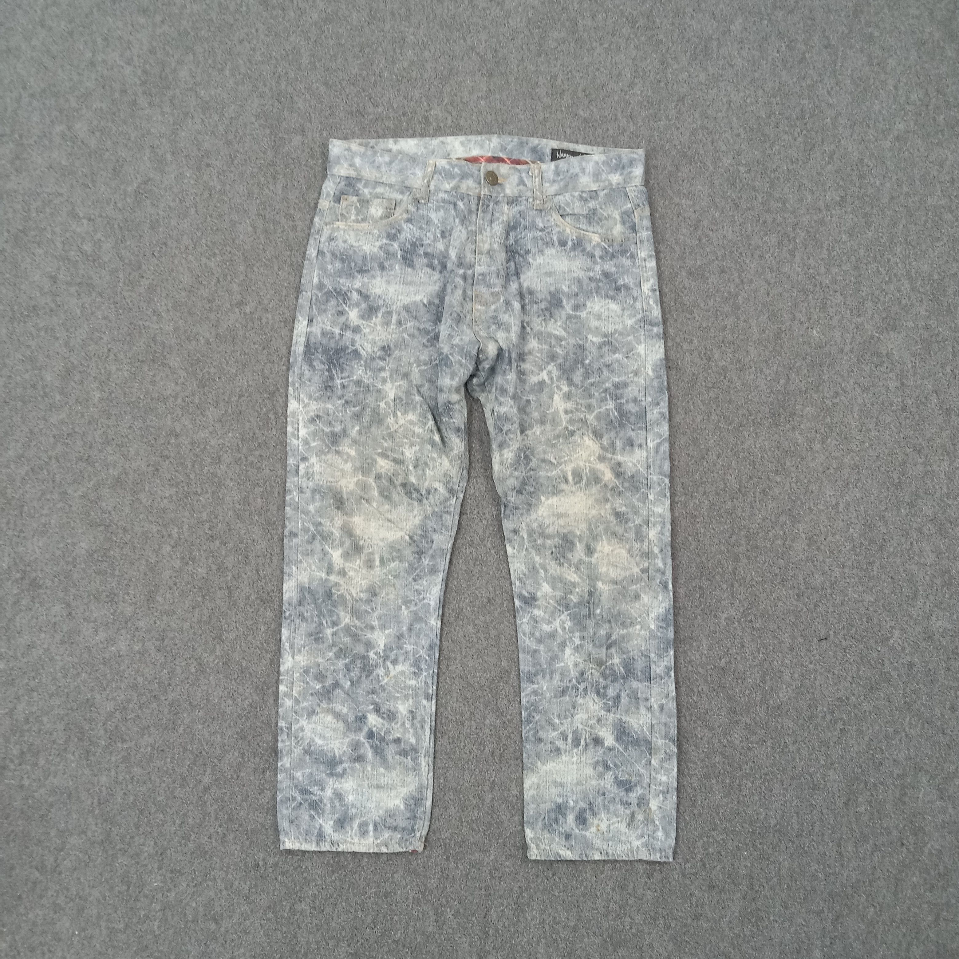 Number (N)ine Number Nine Japan Straight Acid Wash Denim C265N9 Size US 32 / EU 48 - 1 Thumbnail