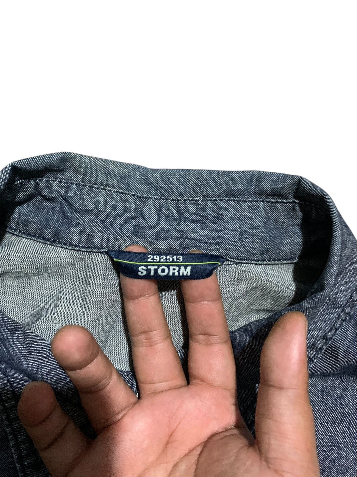 20471120 292513 STORM embroidery western denim shirt Size US L / EU 52-54 / 3 - 12 Thumbnail
