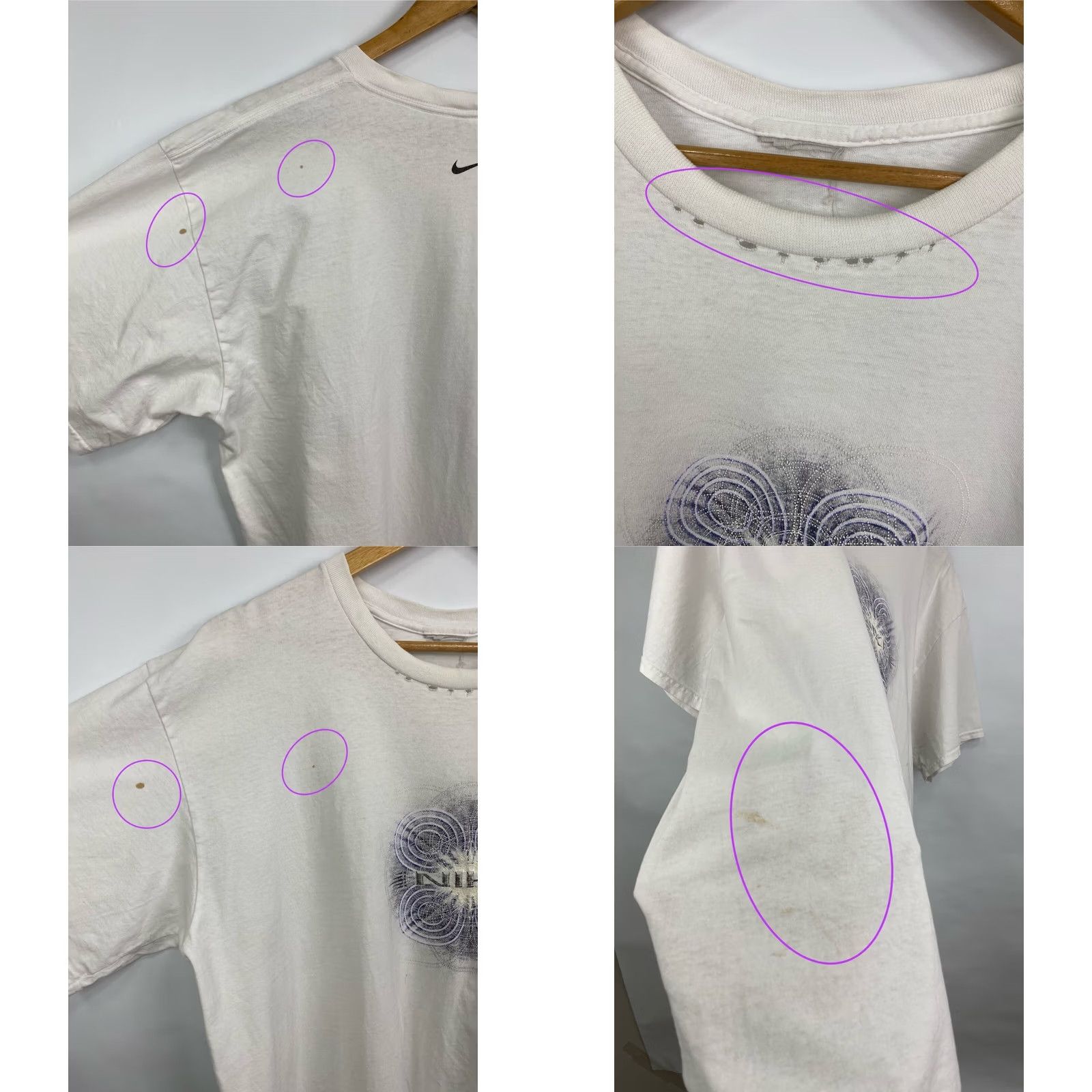 Nike VINTAGE Nike T-Shirt Mens XL White 90s Made in USA Size US XL / EU 56 / 4 - 8 Thumbnail