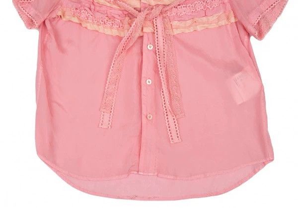 Comme des Garcons Comme Des Garcons Pink lace shirt Size M / US 6-8 / IT 42-44 - 5 Thumbnail