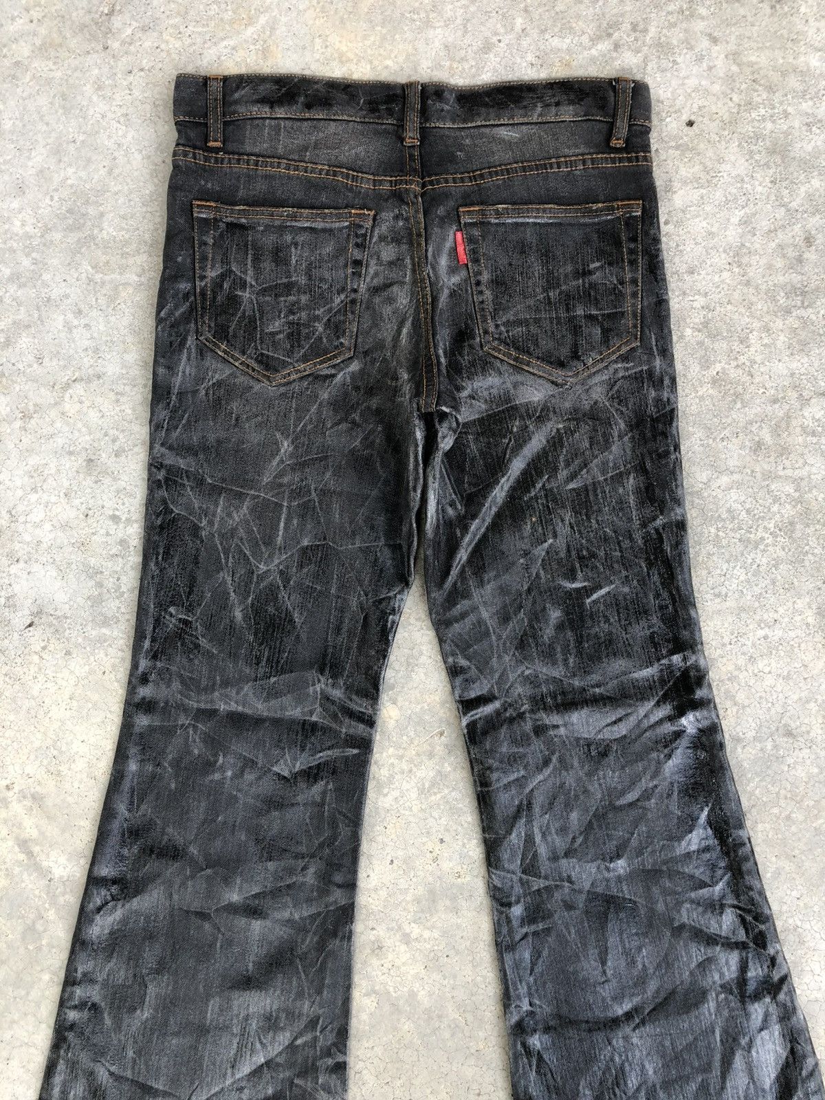 Tornado Mart Tornado Mart Flared Jeans Wax Jeans Size US 30 / EU 46 - 8 Thumbnail