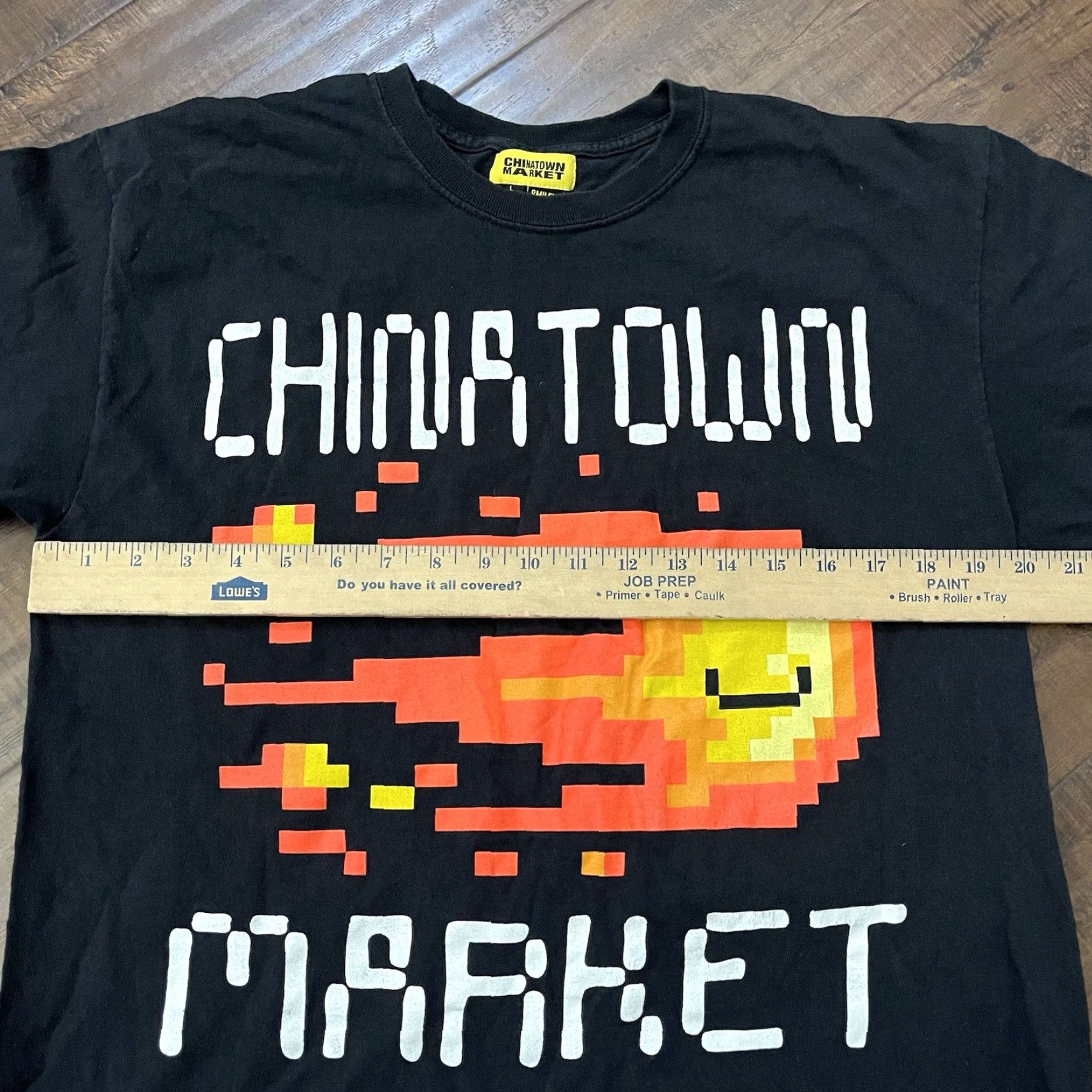 Vintage CHINATOWN MARKET Pixel Art Logo T-shirt Large Black Mens Streetwear Size US L / EU 52-54 / 3 - 3 Thumbnail