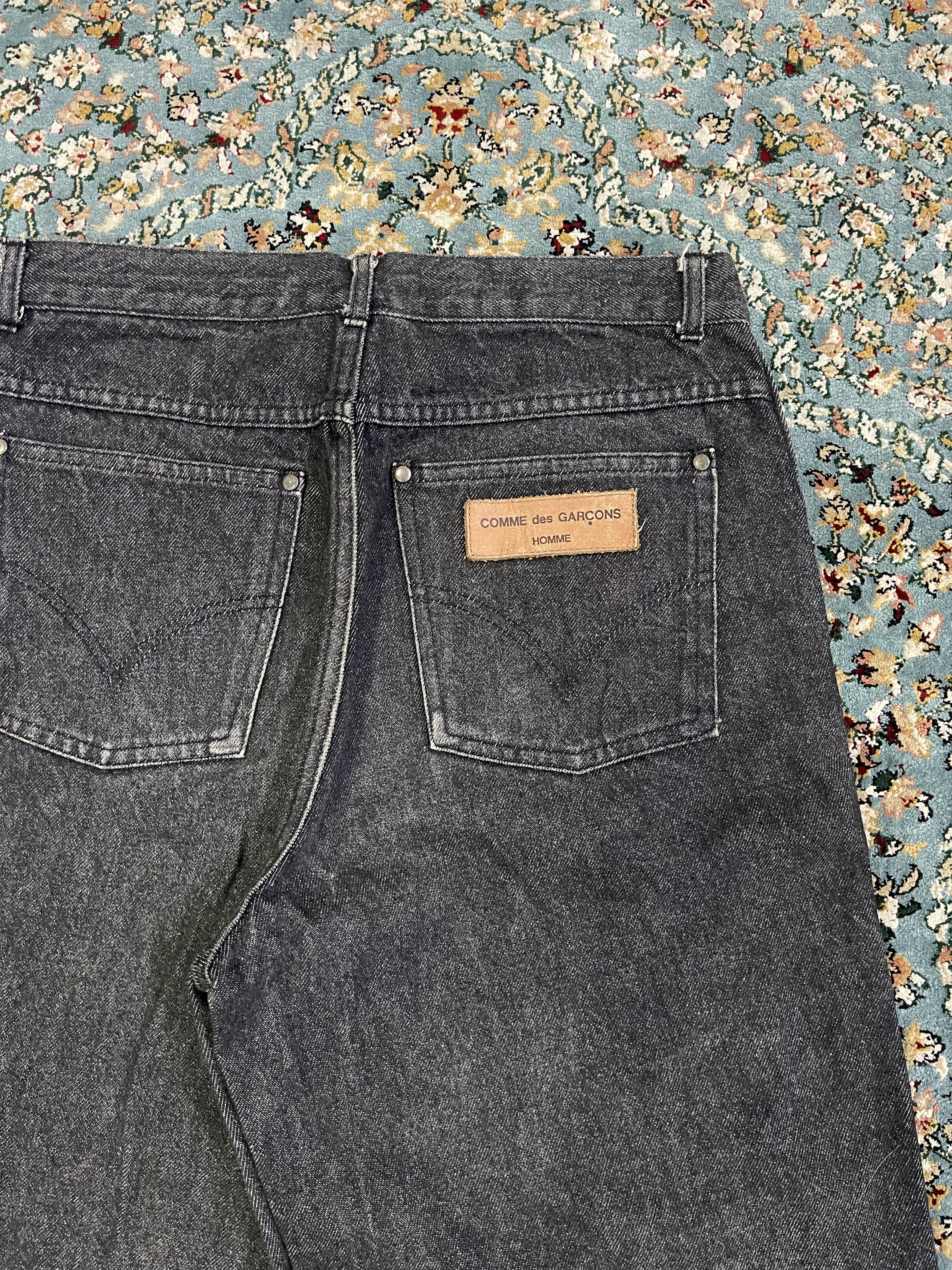 Comme des Garcons AD1990 COMME des GARCONS HOMME Black Denim Size US 28 / EU 44 - 1 Thumbnail