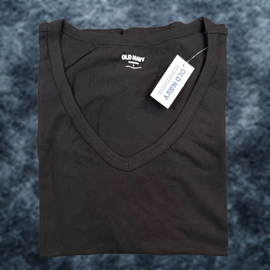 Old Navy Old Navy Everywear T Shirt Womens L Black 3 Piece Set V Neck Cotton NWT Size L / US 10 / IT 46 - 1 Thumbnail