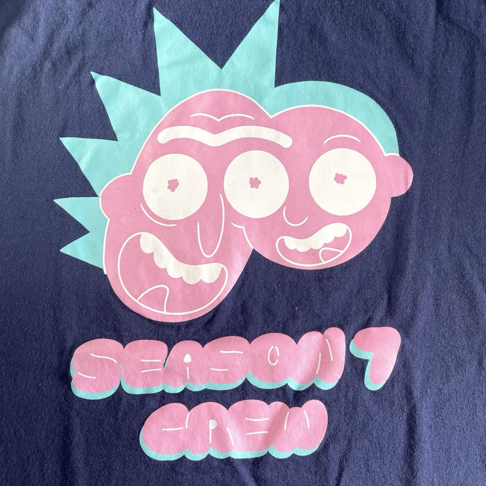 Swims Rick and Morty Shirt Mens Small Crew T-Shirt Blue Adult Swim Team Season 7 M & M S Regular Men Size US S / EU 44-46 / 1 - 3 Thumbnail